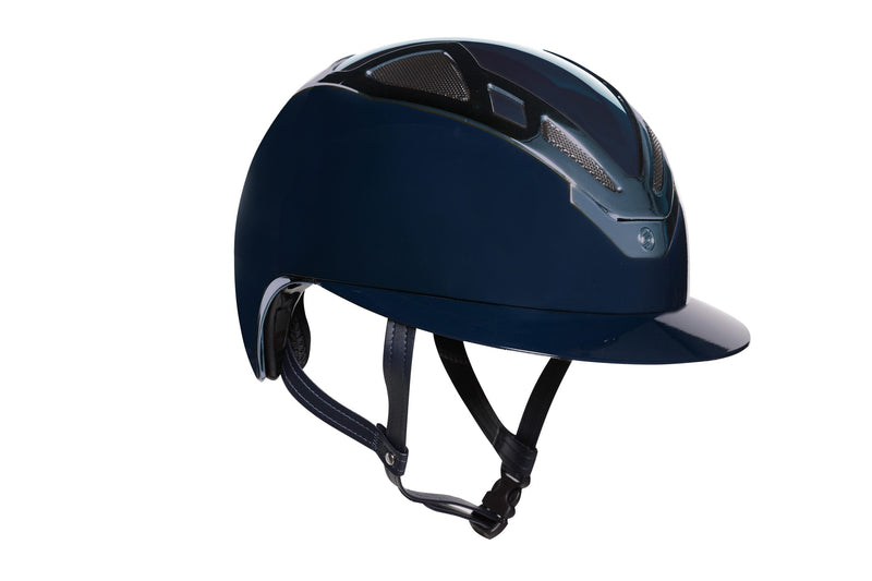 Load image into Gallery viewer, Suomy Apex Riding Helmet – Chrome Blue Navy Glossy
