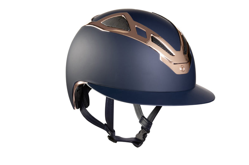 Load image into Gallery viewer, Suomy Apex Riding Helmet – Chrome Blue/Rose Gold Matte
