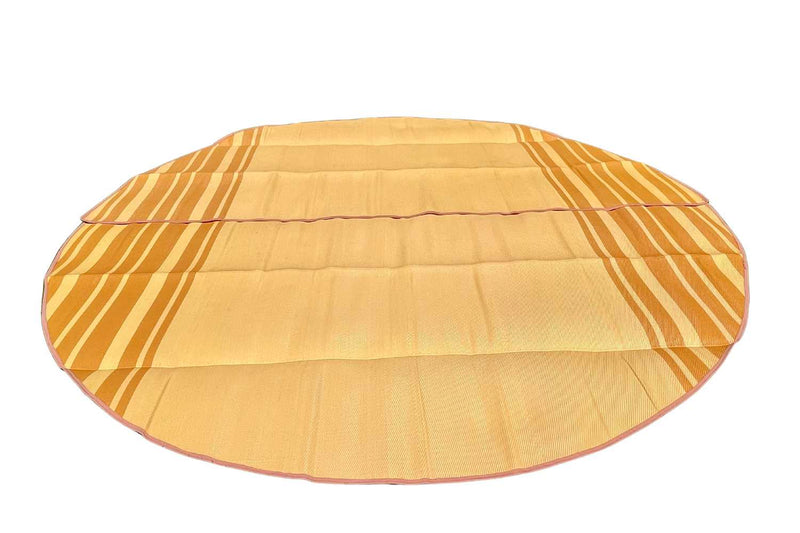 Load image into Gallery viewer, Striped Bell Tent Floor Matting | Citrus Tones | 13' (4M)
