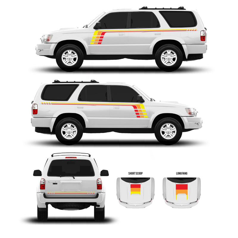 Load image into Gallery viewer, 1996-2002 &amp; 2003-2009 4Runner Checkered Stripe Kit
