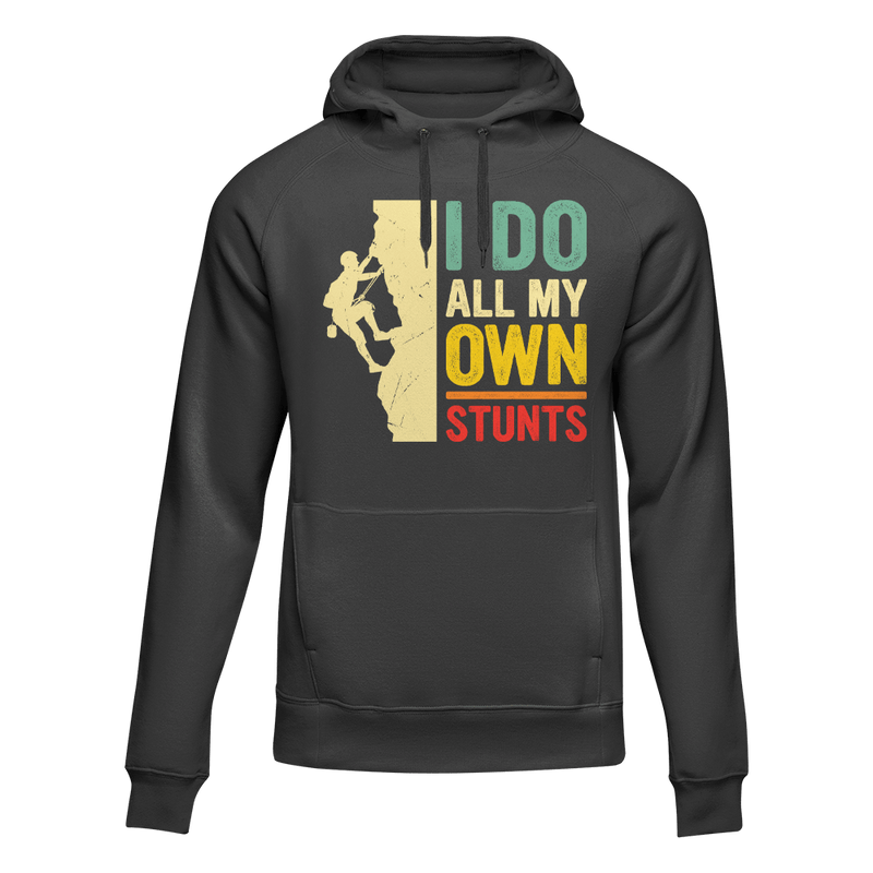 Load image into Gallery viewer, Climbing I Do All My Own Stunts Unisex Hoodie
