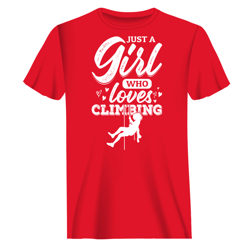 Load image into Gallery viewer, Climbing Just A Girl Who Loves Climbing Man T-Shirt
