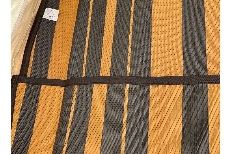 Load image into Gallery viewer, Striped Bell Tent Floor Matting Cover | 16' (5M)
