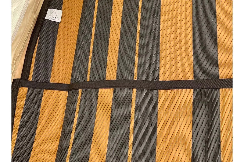 Load image into Gallery viewer, Striped Bell Tent Floor Matting Cover | 20' (6M) Size
