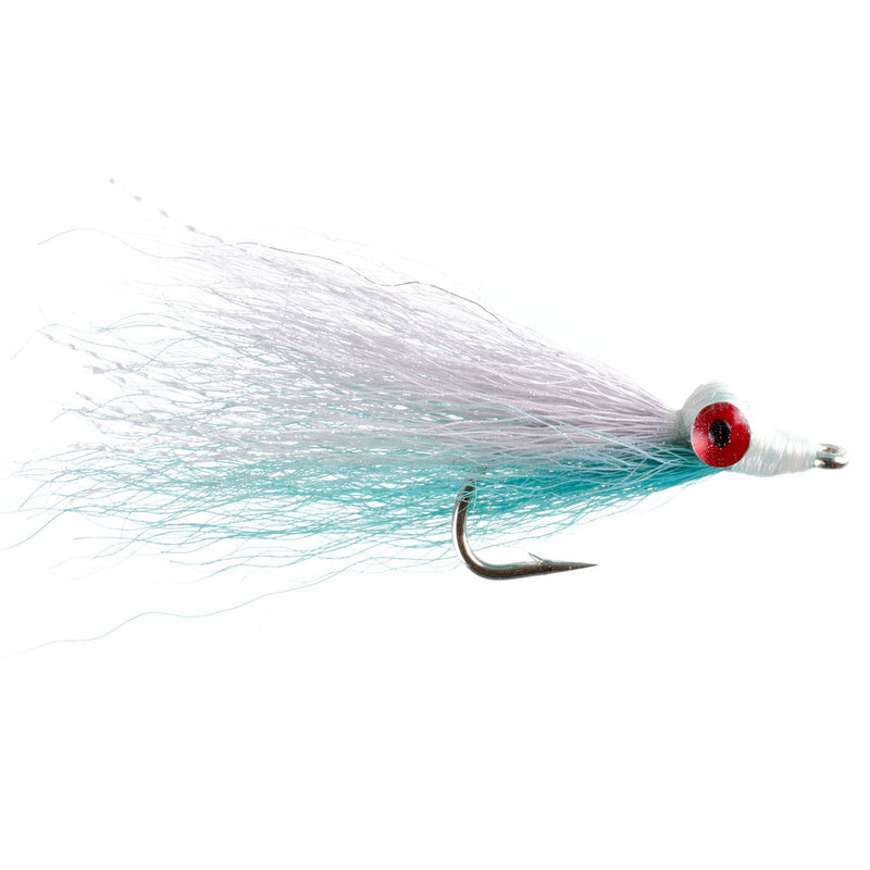 Load image into Gallery viewer, Clousers Deep Minnow Blue/White Streamer- 4 Saltwater Flies - Size 1/0
