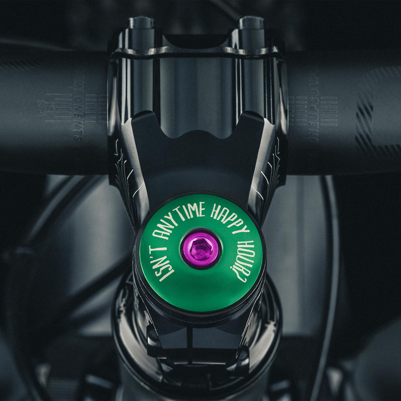 Load image into Gallery viewer, It's 5 of the Clock Anytime - Custom Bicycle Headset Cap
