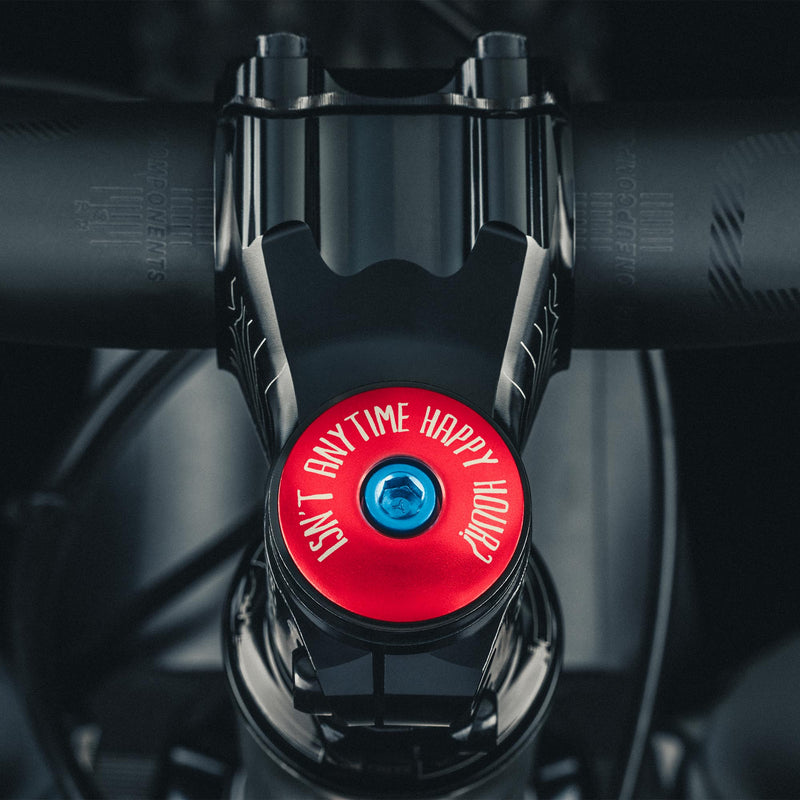 Load image into Gallery viewer, It's 5 of the Clock Anytime - Custom Bicycle Headset Cap
