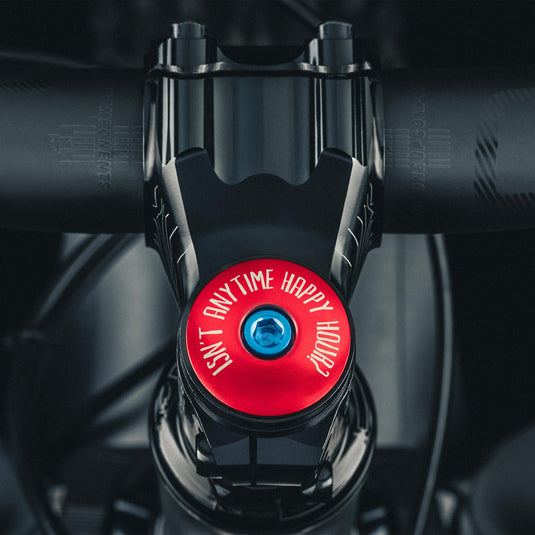 It's 5 of the Clock Anytime - Custom Bicycle Headset Cap