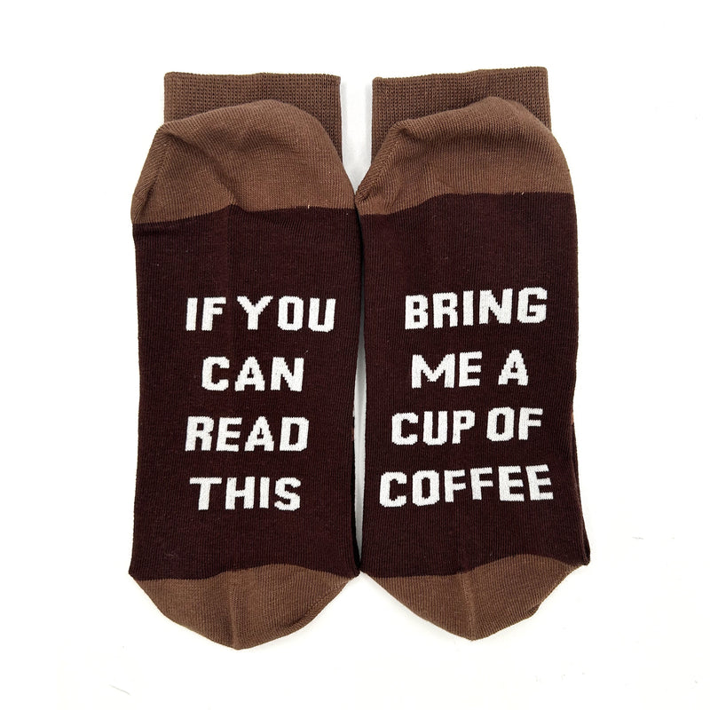 Load image into Gallery viewer, Bring Me A Cup Of Coffee Novelty Socks
