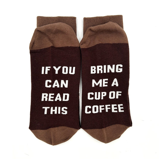 Bring Me A Cup Of Coffee Novelty Socks