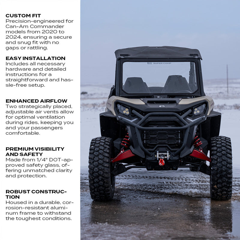 Load image into Gallery viewer, Can-Am Commander Vented Front Windshield

