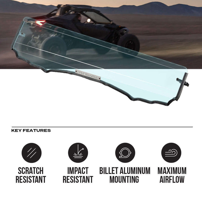 Load image into Gallery viewer, Can-Am Maverick R Polycarbonate Half Front Windshield
