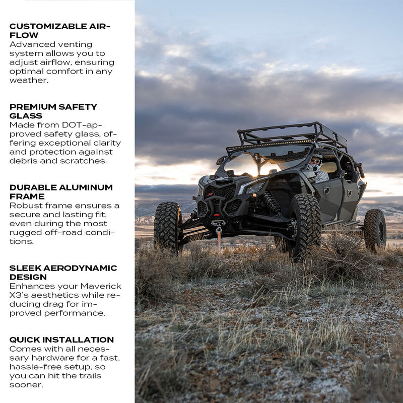 Load image into Gallery viewer, Can-Am Maverick X3 Glass Front Windshield
