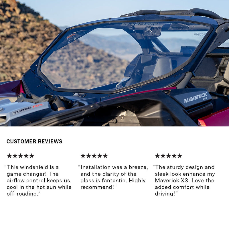 Load image into Gallery viewer, Can-Am Maverick X3 Glass Front Windshield
