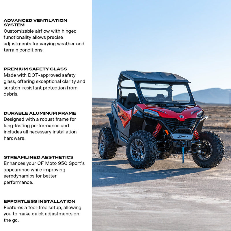 Load image into Gallery viewer, CF Moto 950 Sport Front Windshield
