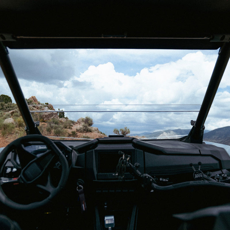 Load image into Gallery viewer, Polaris RZR Pro R Polycarbonate Half Front Windshield
