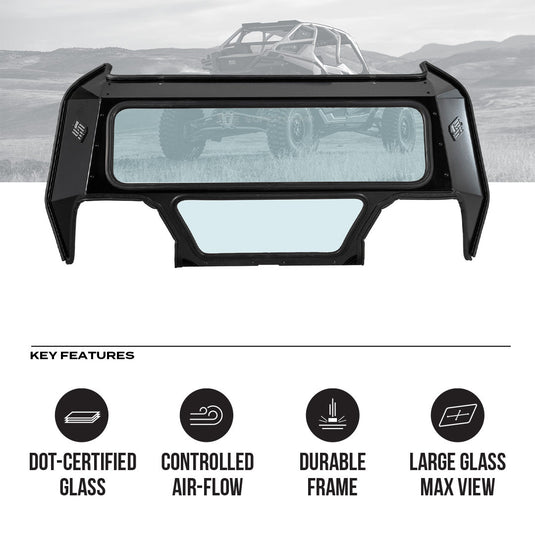 Polaris Pro R Rear Windshield (2022 - 2024)