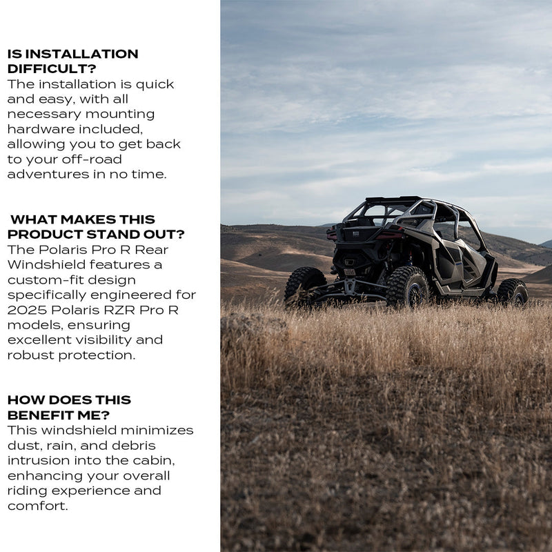 Load image into Gallery viewer, Polaris Pro R Rear Windshield (2025+)
