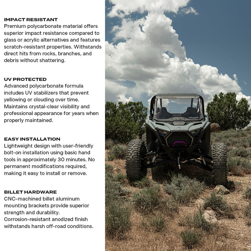 Load image into Gallery viewer, Polaris RZR Pro XP &amp; Pro S Polycarbonate Full Front Windshield
