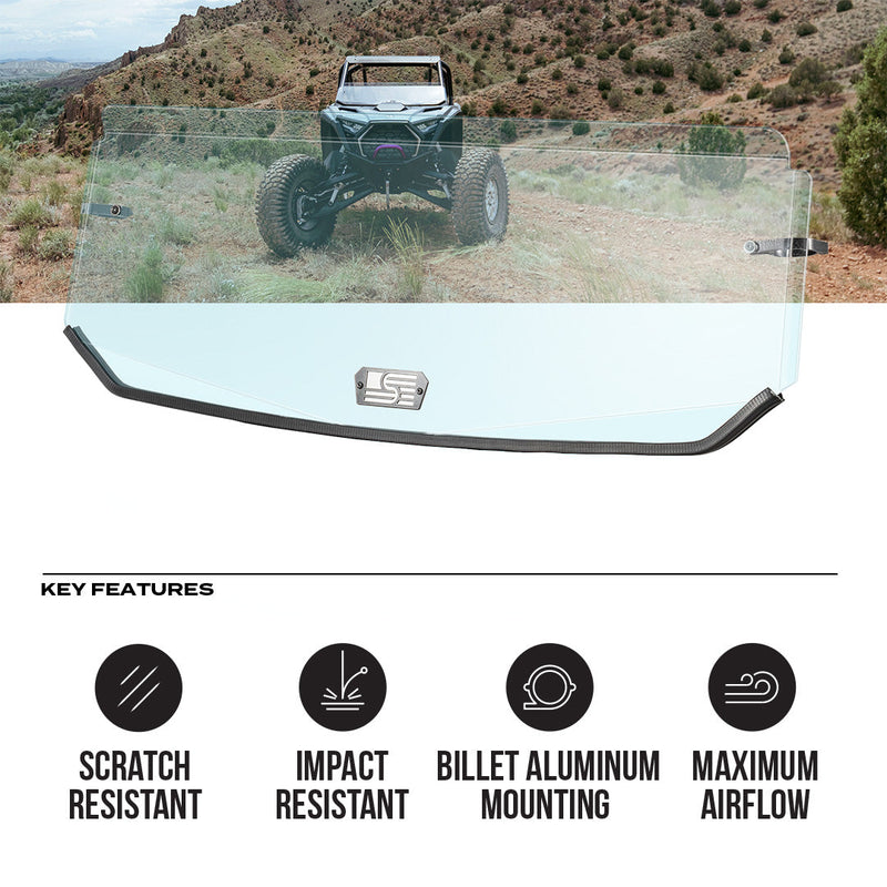 Load image into Gallery viewer, Polaris RZR Pro XP &amp; Pro S Polycarbonate Half Front Windshield
