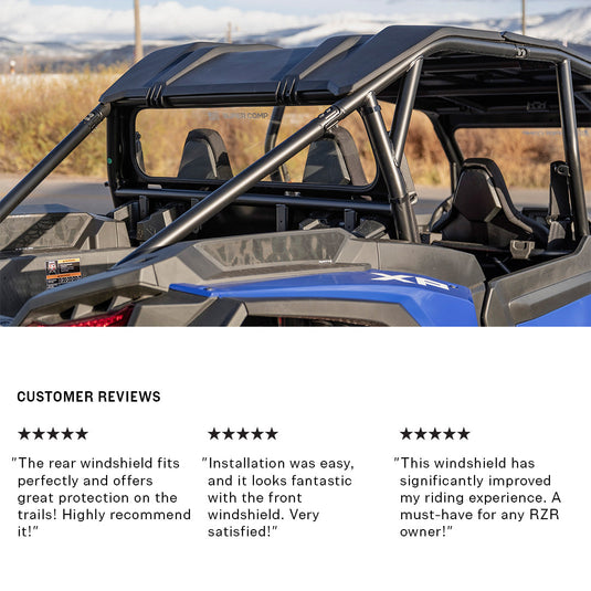 Polaris RZR XP 1000 Rear Windshield 2024+