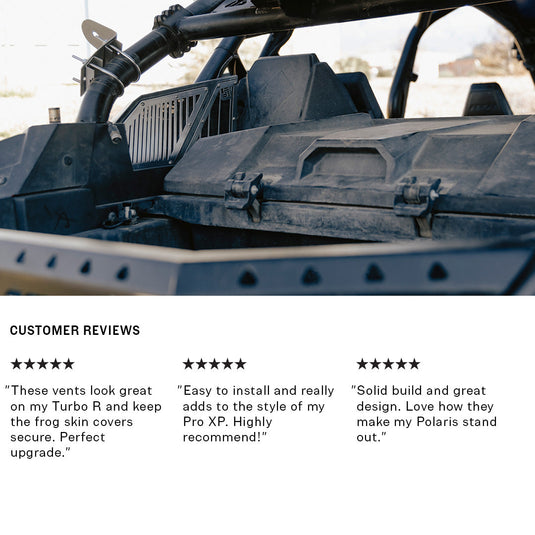 Polaris Pro XP and Turbo R Clutch and Intake Vents