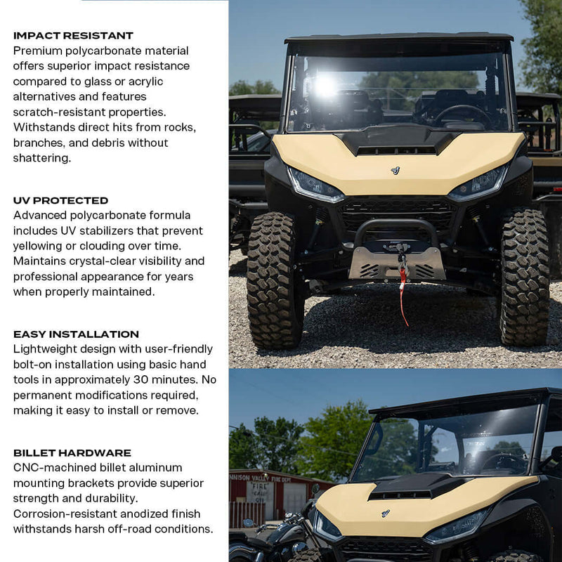 Load image into Gallery viewer, Segway UT10 Crew Polycarbonate Full Front Windshield
