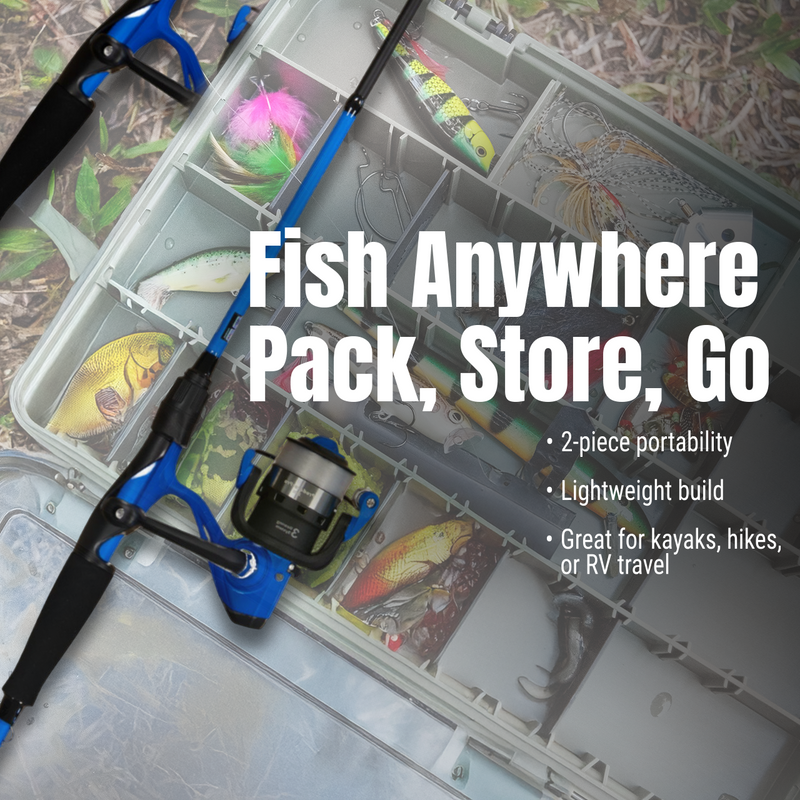 Load image into Gallery viewer, Reaction Tackle Fishing Rod and Spinning Reel Combo -SmoothCast
