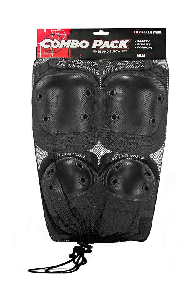 Load image into Gallery viewer, 187 Combo Pack Knee/Elbow Pad Set - Black
