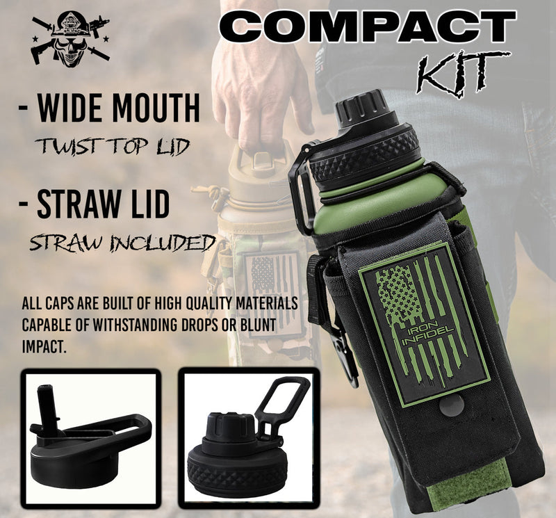 Load image into Gallery viewer, 32oz Compact Battle Bottles
