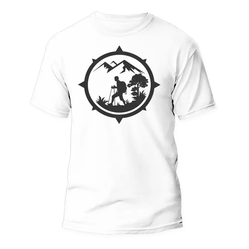 Load image into Gallery viewer, Hiking Mountain Compass Man T-Shirt
