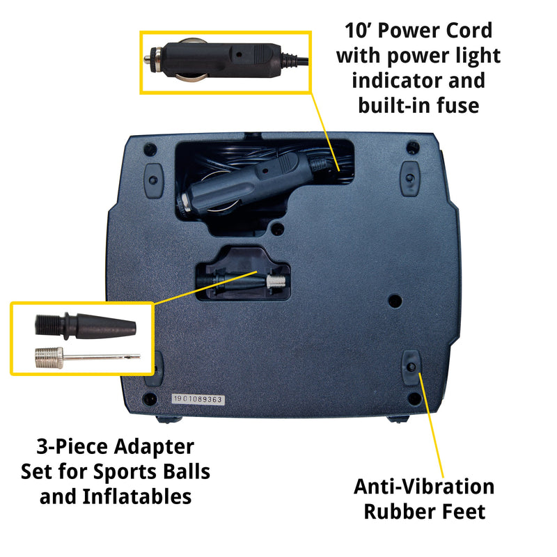 Load image into Gallery viewer, SmartPro™ 12v Digital Tire Inflator Pump - 100 PSI | Portable Tire Air Compressor
