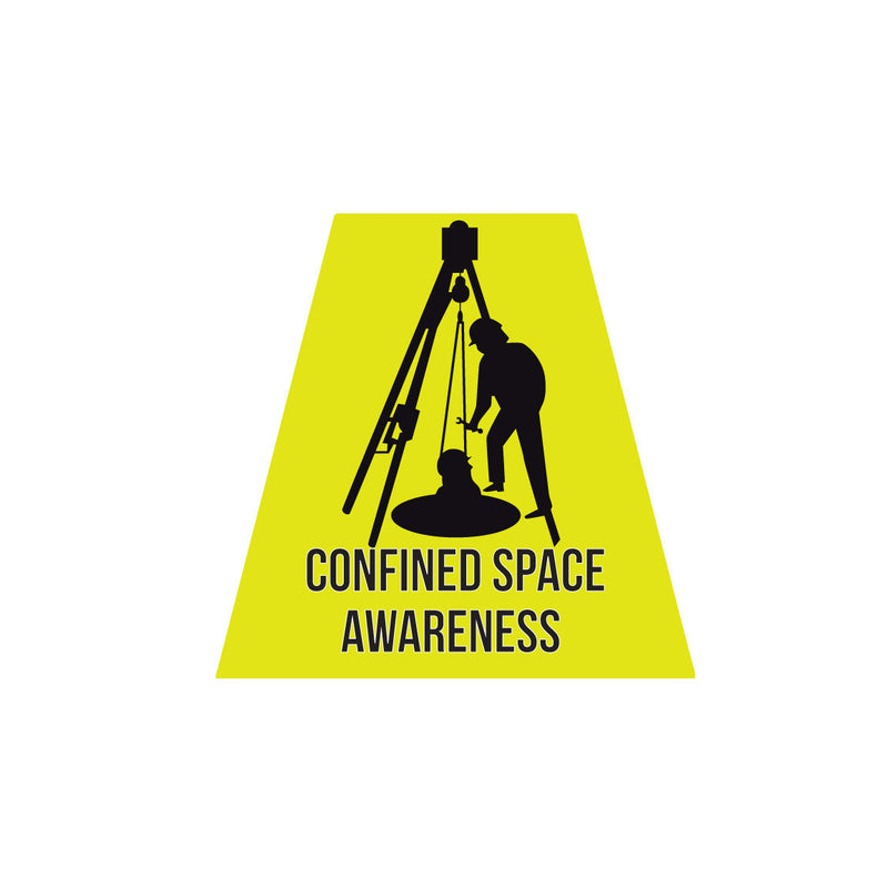 Load image into Gallery viewer, CONFINED SPACE AWARENESS REFLECTIVE HELMET (TET) TETRAHEDRON
