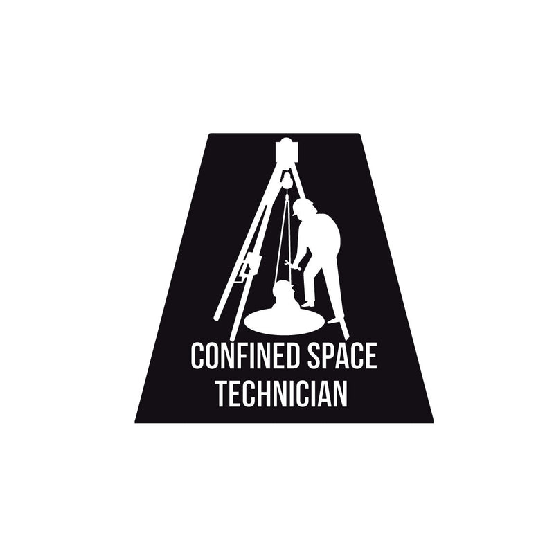 Load image into Gallery viewer, CONFINED SPACE TECHNICIAN REFLECTIVE HELMET (TET) TETRAHEDRON
