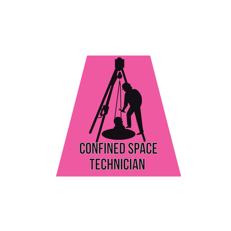 Load image into Gallery viewer, CONFINED SPACE TECHNICIAN REFLECTIVE HELMET (TET) TETRAHEDRON
