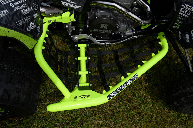 Load image into Gallery viewer, Yamaha YFZ450R/YFZ450X DC-PRO GEN III Nerf Bars W/Built in Heel Guards
