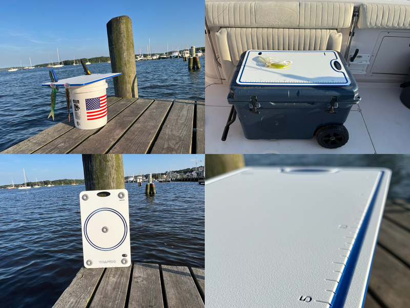 Load image into Gallery viewer, Made in the USA | Premium Bucket or Cooler Fishing Cutting Board
