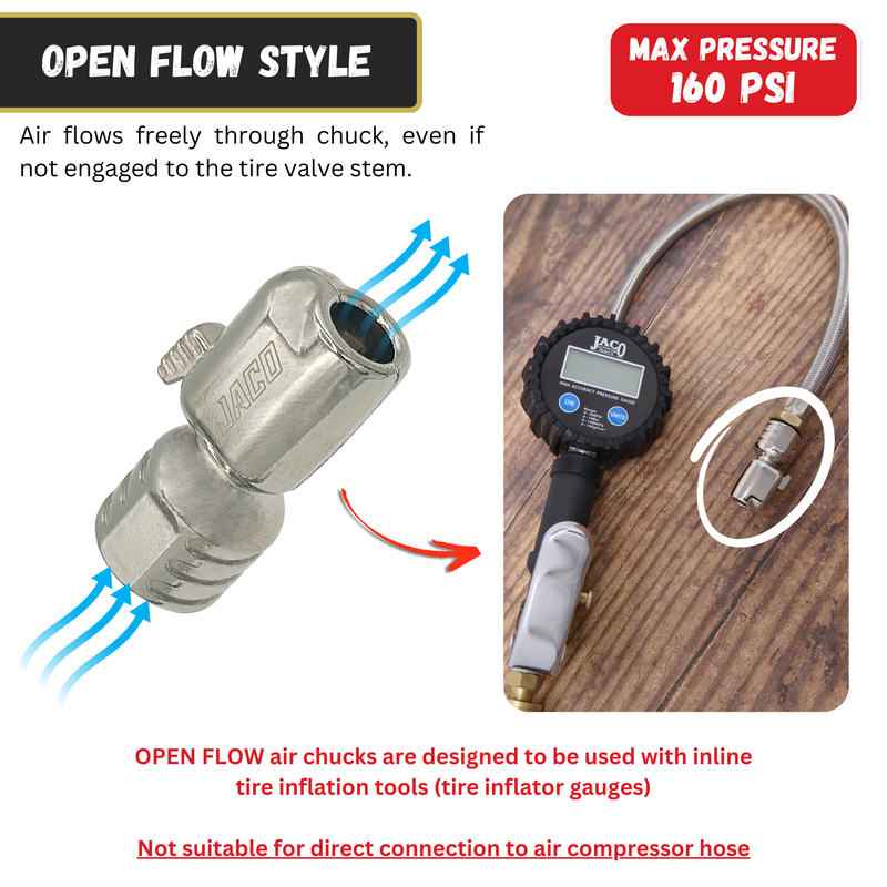 Load image into Gallery viewer, Lightning™ S-Series Tire Air Chuck | Open Flow, 1/4&quot; F-NPT
