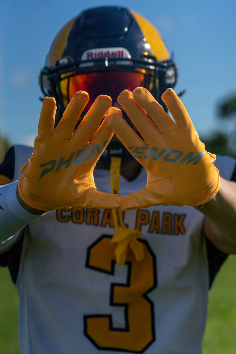 Load image into Gallery viewer, Phenom Elite VPS5 Youth Football Gloves - Team Colors

