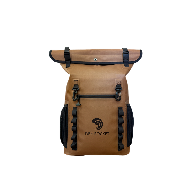 Load image into Gallery viewer, [PRE-ORDER] Waterproof Floating Backpack Dry Bag - Coyote Brown [Restocking in July 2026]
