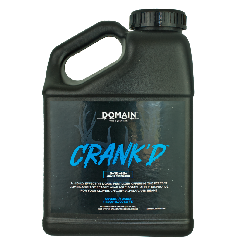 Load image into Gallery viewer, Crank'd™ 3-18-18+ Food Plot Liquid

