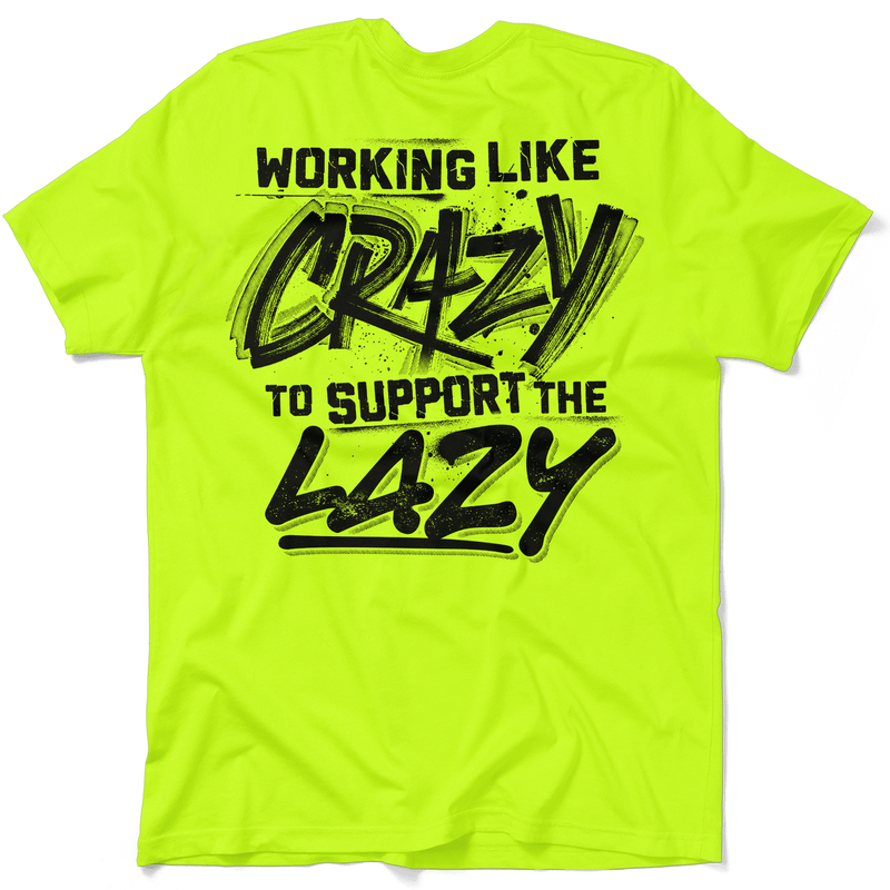 Load image into Gallery viewer, Crazy - Safety Yellow T-Shirt
