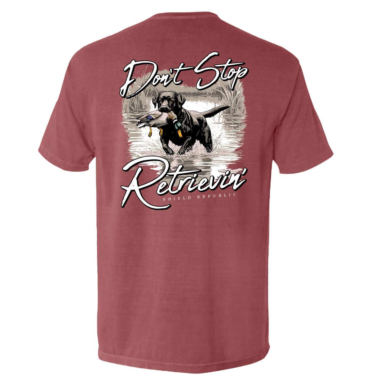 Don't Stop Retrievin' Black Lab - Skoutley Outdoors LLC