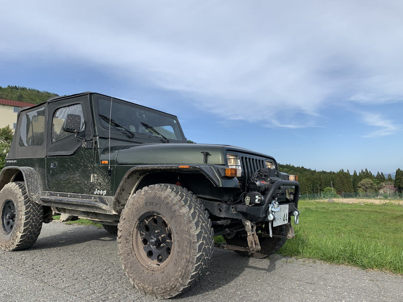 Load image into Gallery viewer, Fishbone Offroad Piranha Front Bumper with Winch Guard for 1987-2006 Jeep Wrangler FB22048
