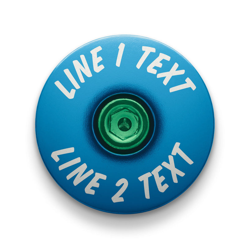 Load image into Gallery viewer, You Say It Best - Custom Text Bicycle Headset Cap
