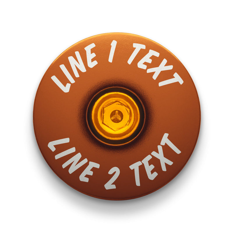 Load image into Gallery viewer, You Say It Best - Custom Text Bicycle Headset Cap
