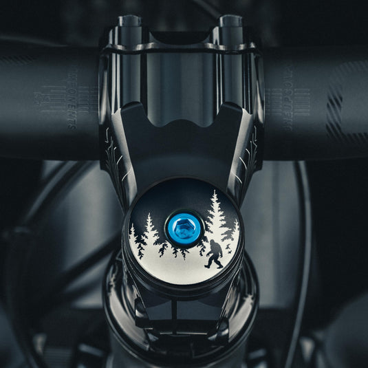 Bigfoot Hiding Custom Bike Top Cap