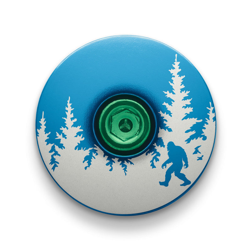 Load image into Gallery viewer, Bigfoot Hiding Custom Bike Top Cap
