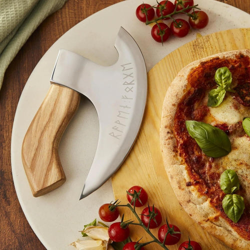 Custom Handmade Ax Pizza Cutter with 8