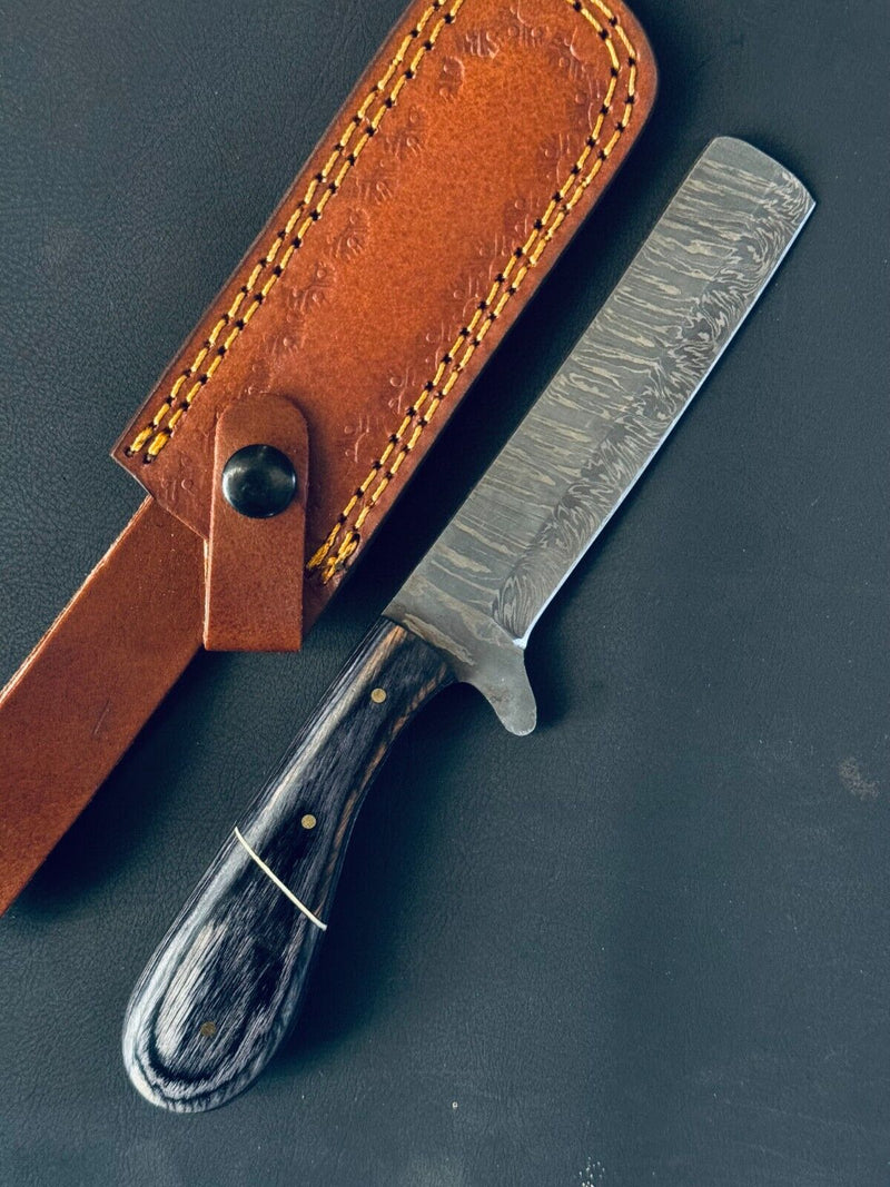 Load image into Gallery viewer, Handmade Damascus Steel Calf Cutter Knife with Pakkawood Handle - 5&quot; Blade
